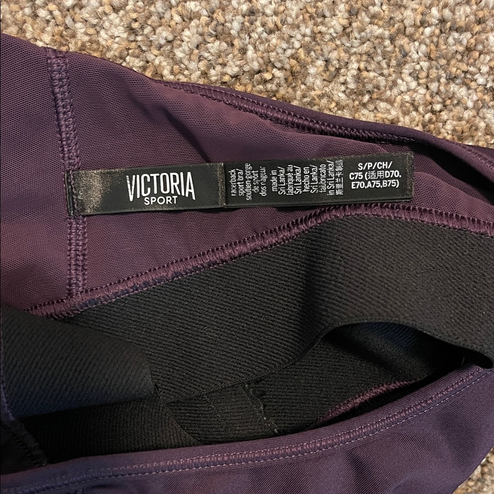 Victoria's Secret Racerback Sports Bra Set - Navy, Plum, marled black, White - Picture 13 of 14
